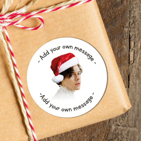 24 Personalised Christmas Stickers Harry Styles